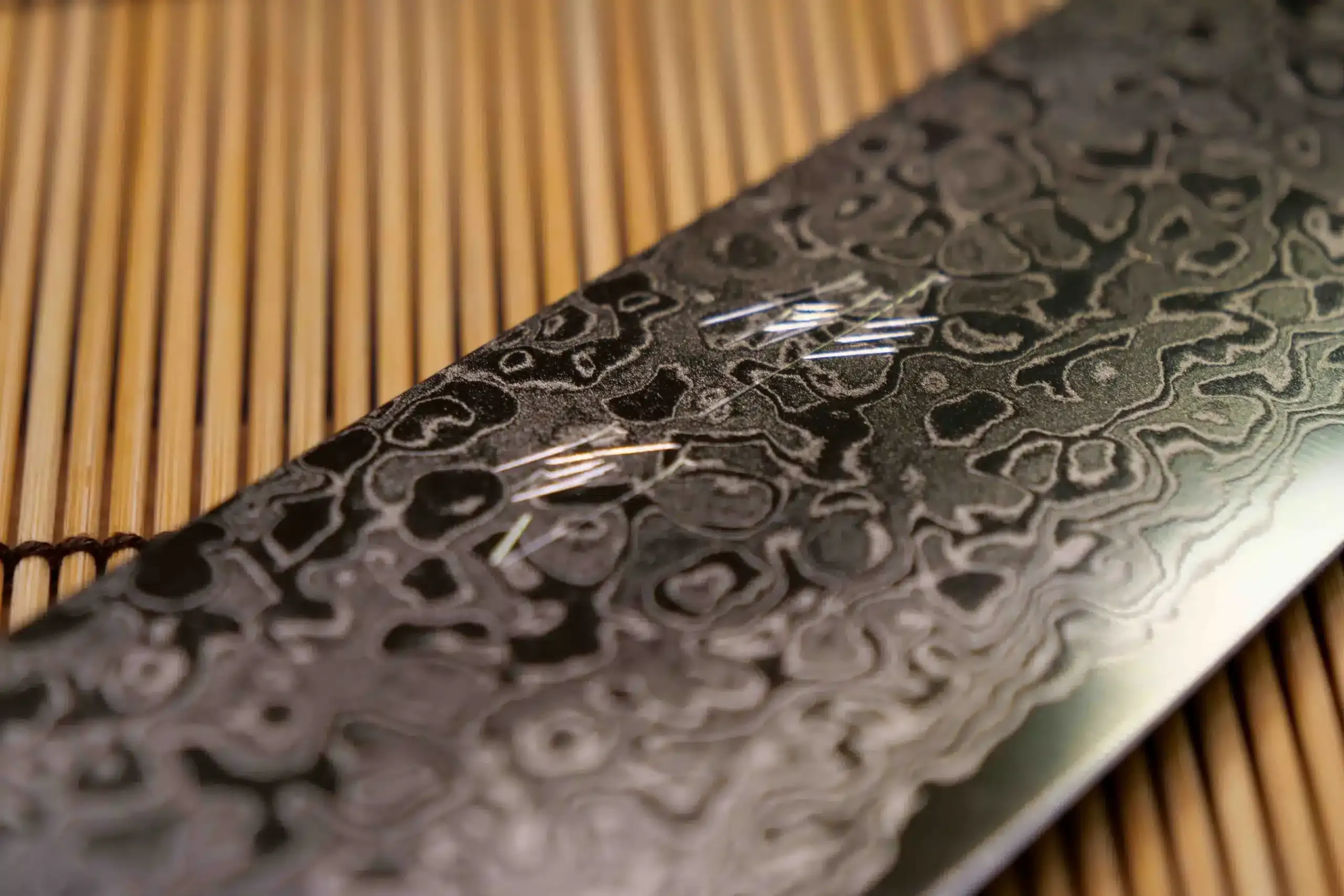 Couteau japonais Chef 24 cm Haiku Damas Iwashi-Gumo – Image 6