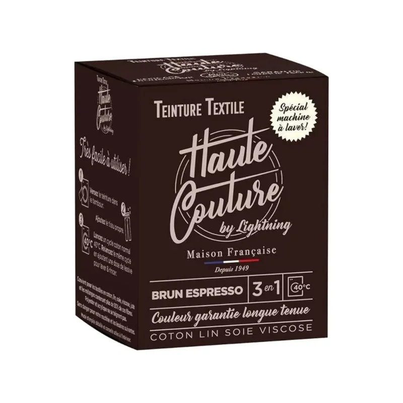 Teinture textile Haute Couture – Brun espresso